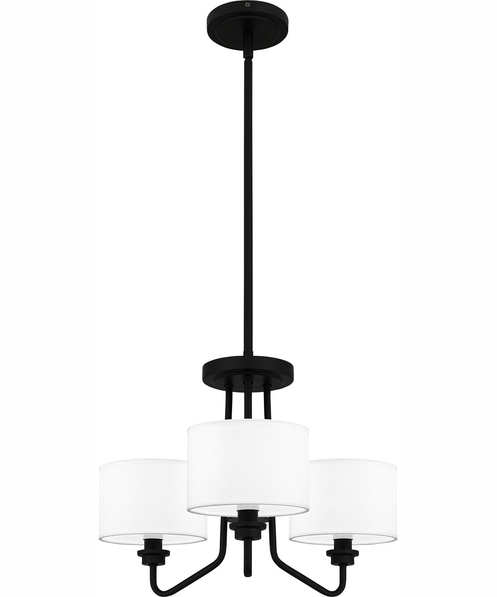 Quoizel Pendant Large 3-light Pendant Matte Black