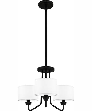 Quoizel Pendant Large 3-light Pendant Matte Black