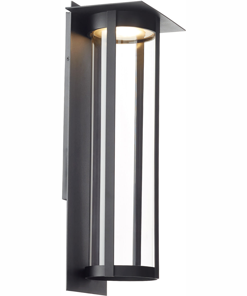 Abram 1-light LED Outdoor Wall Lantern Textured Black