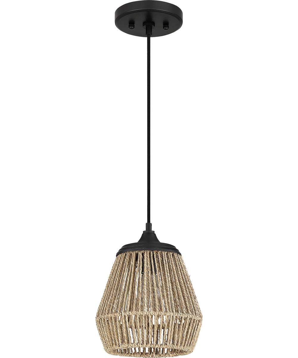 Romain Small 1-light Mini Pendant Earth Black