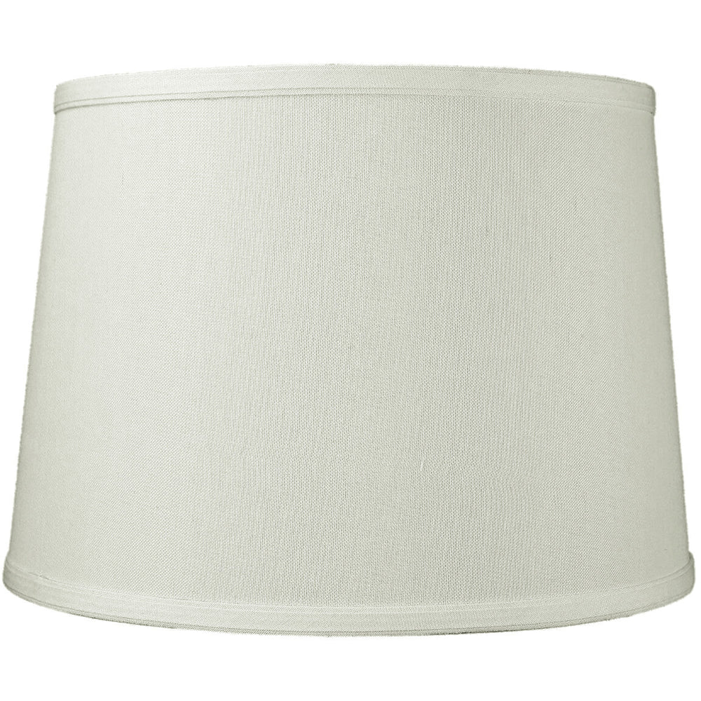 14"W x 10"H SLIP UNO FITTER Light Oatmeal Linen Drum Lampshade