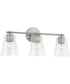 Baker 3-Light Vanity Brushed Nickel