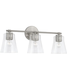 Baker 3-Light Vanity Brushed Nickel