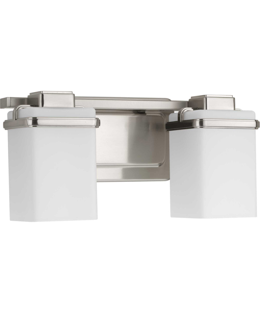 Metric 2-Light Bath & Vanity Brushed Nickel