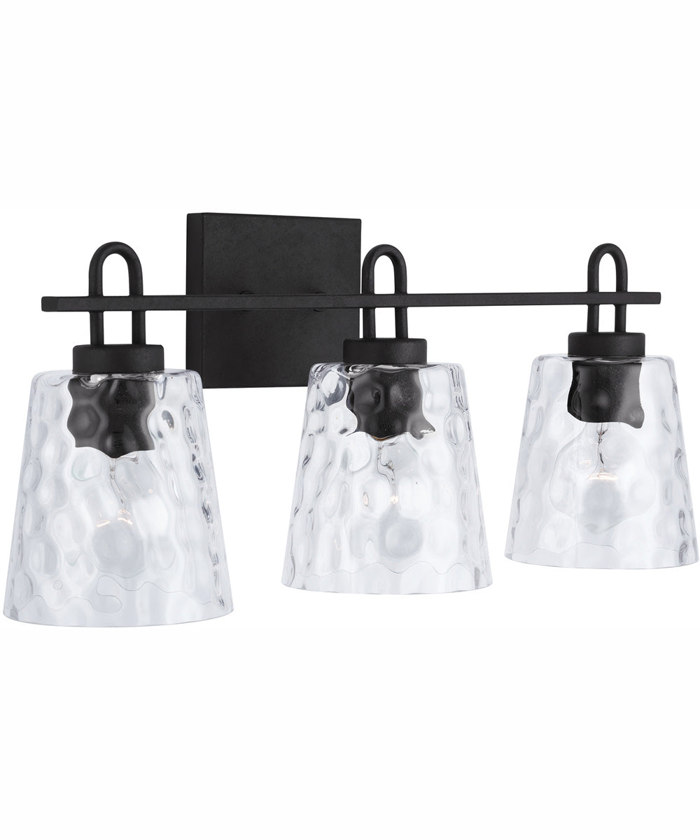 Fenton 3-Light Vanity Black Iron