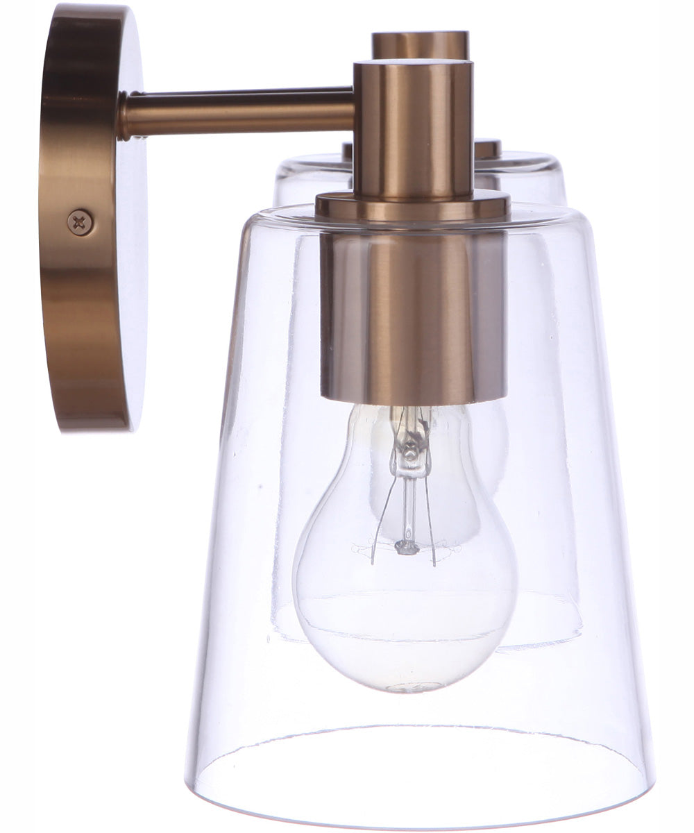 Emilio 2-Light Vanity Satin Brass
