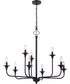Jolenne 8-Light Chandelier Flat Black