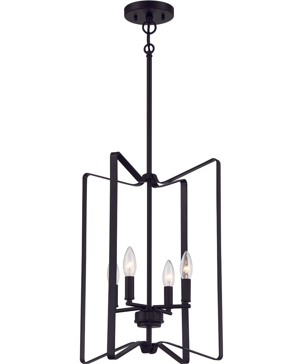 Shayna 4-Light Foyer Flat Black