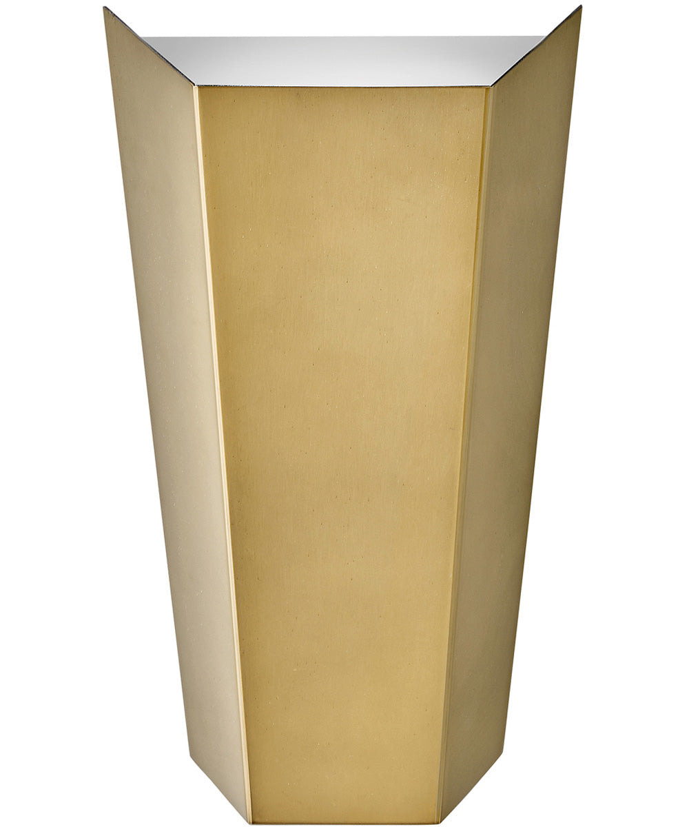 Vin 1-Light Single Light Sconce in Heritage Brass