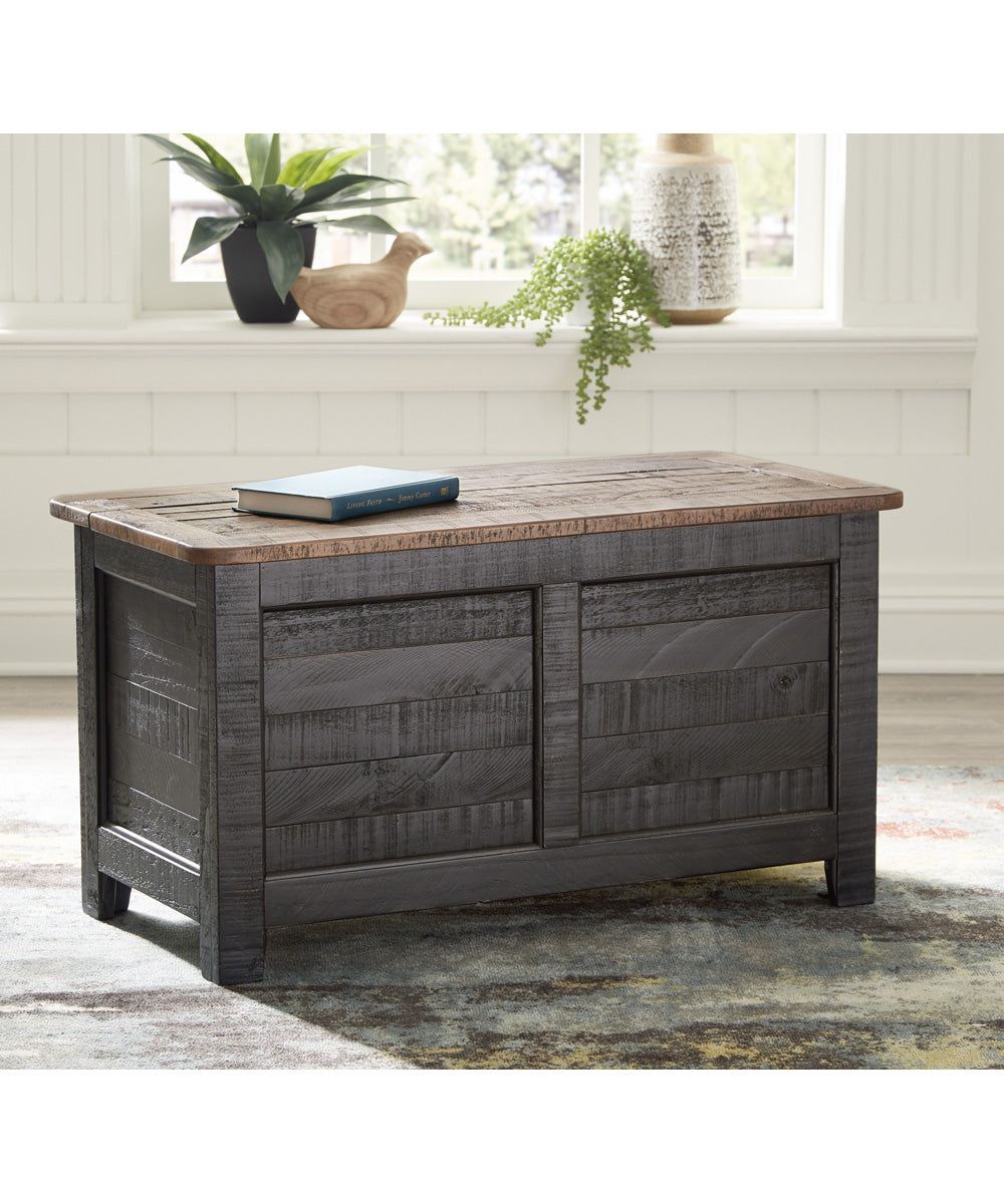 Dashbury Storage Trunk Antique Black/Brown