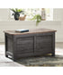 Dashbury Storage Trunk Antique Black/Brown