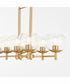 Lyon 8-light Chandelier Aged Brass