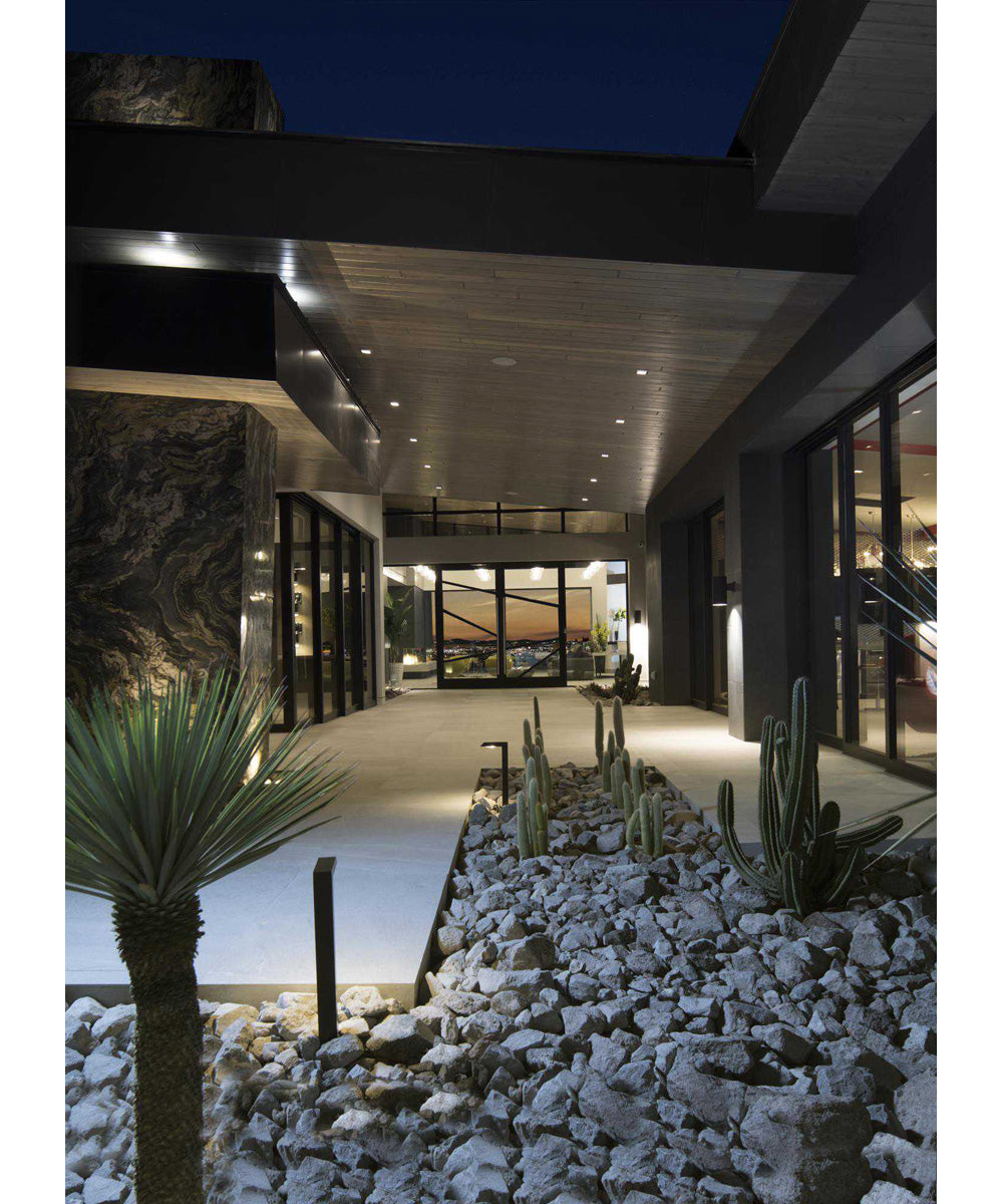 6" LED Outdoor Wall Cylinder Black