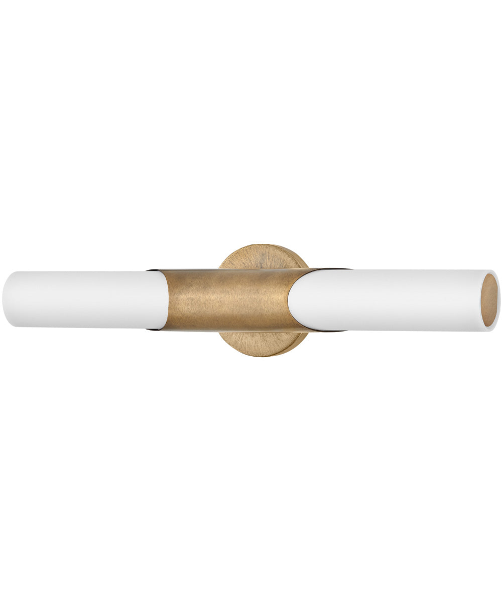 Grace LED-Light Medium LED Vanity in Textured Heritage Brass