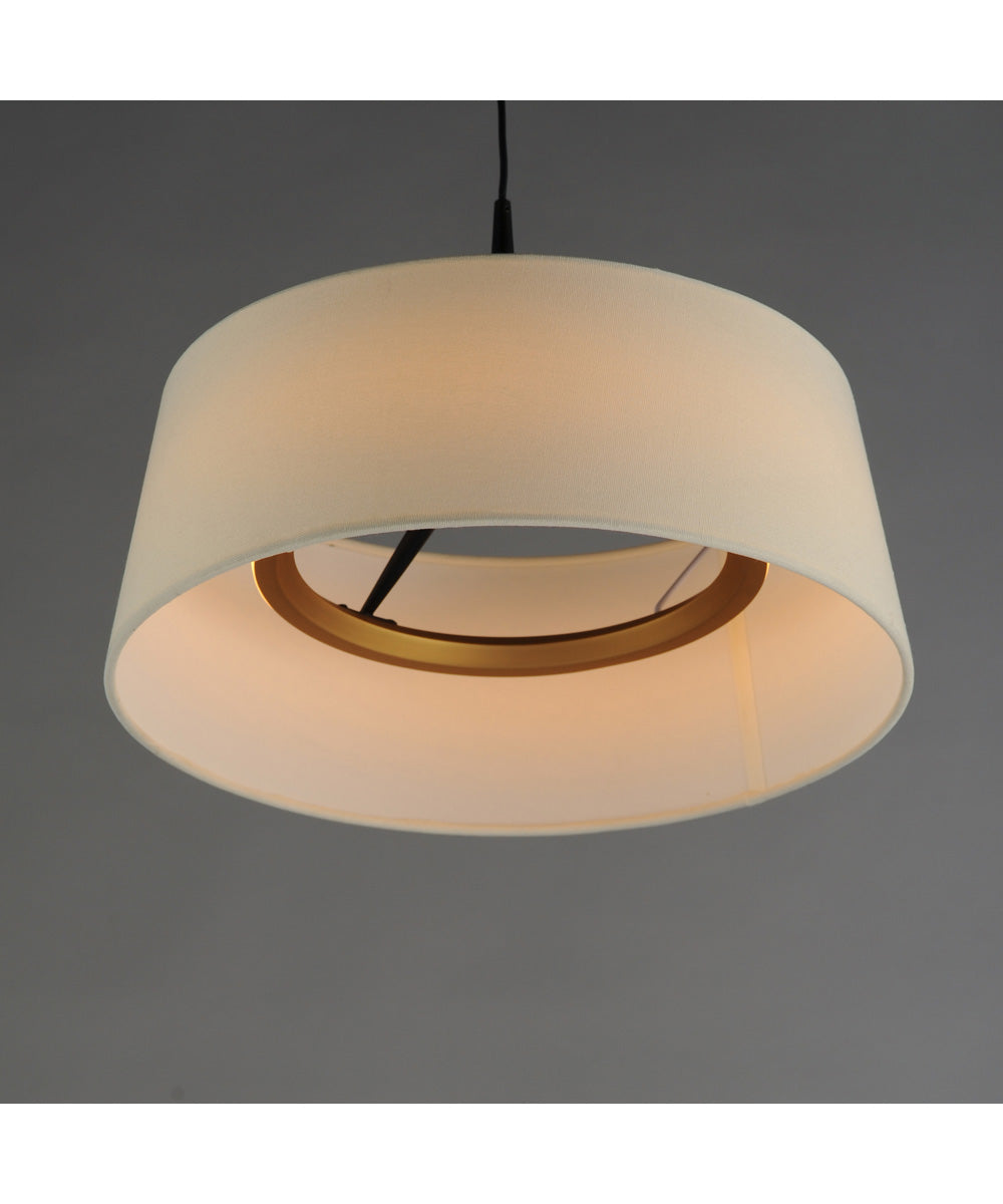 Paramount 16 inch LED Pendant Natural Aged Brass