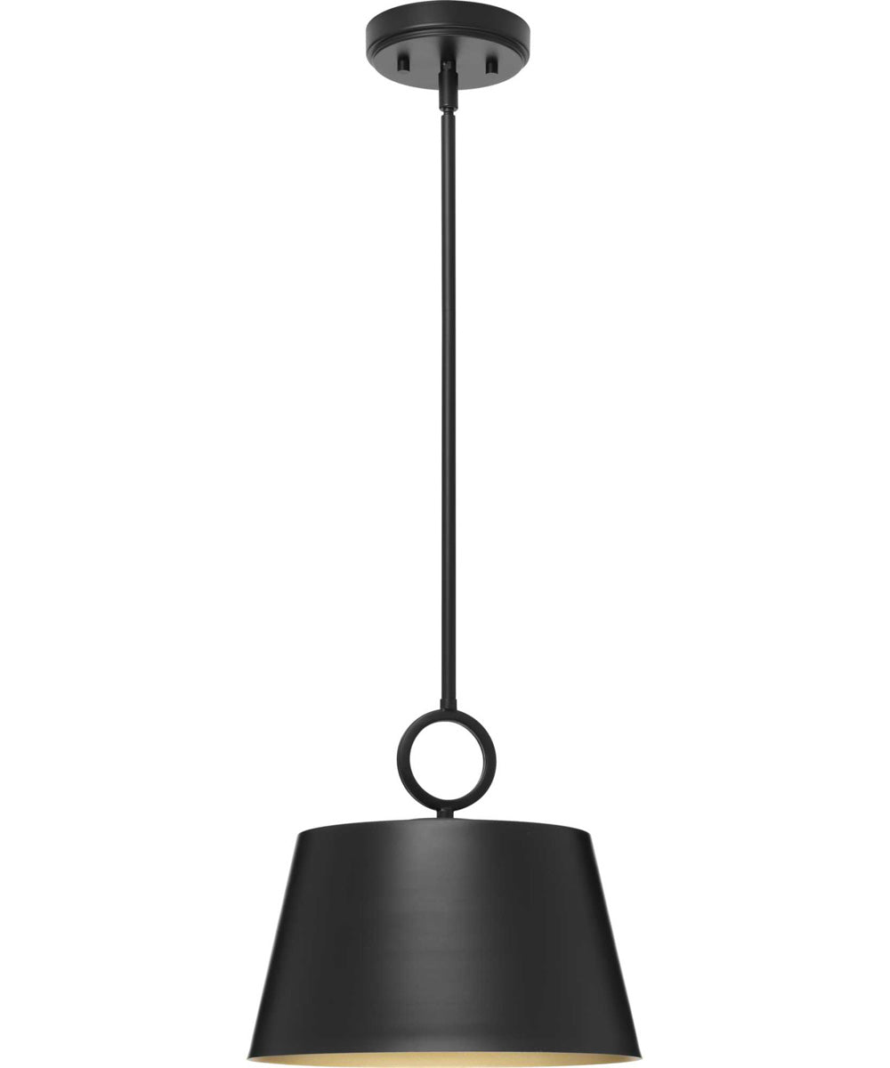 Parkhurst 1-Light New Traditional Metal Pendant Light Matte Black