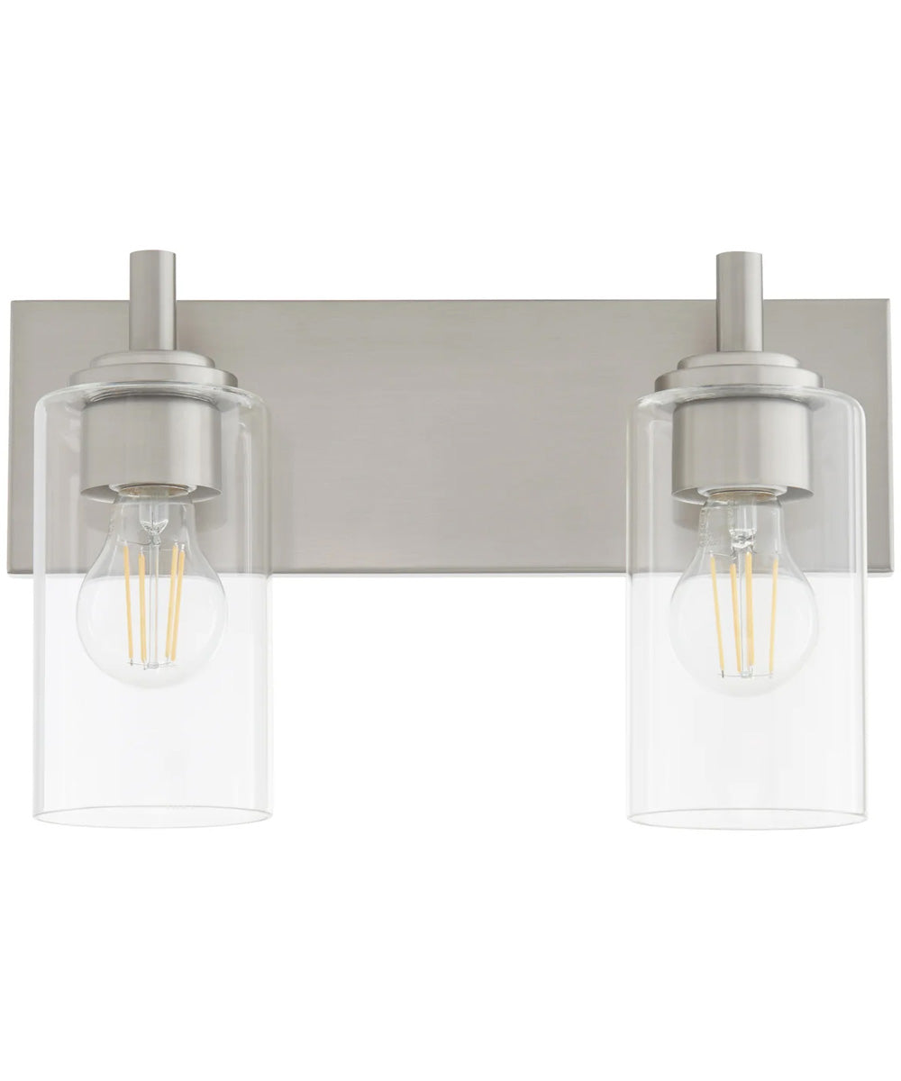 Fallstaff 2-light Bath Vanity Light Satin Nickel