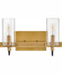 Ryden 2-Light Two Light Vanity in Heritage Brass