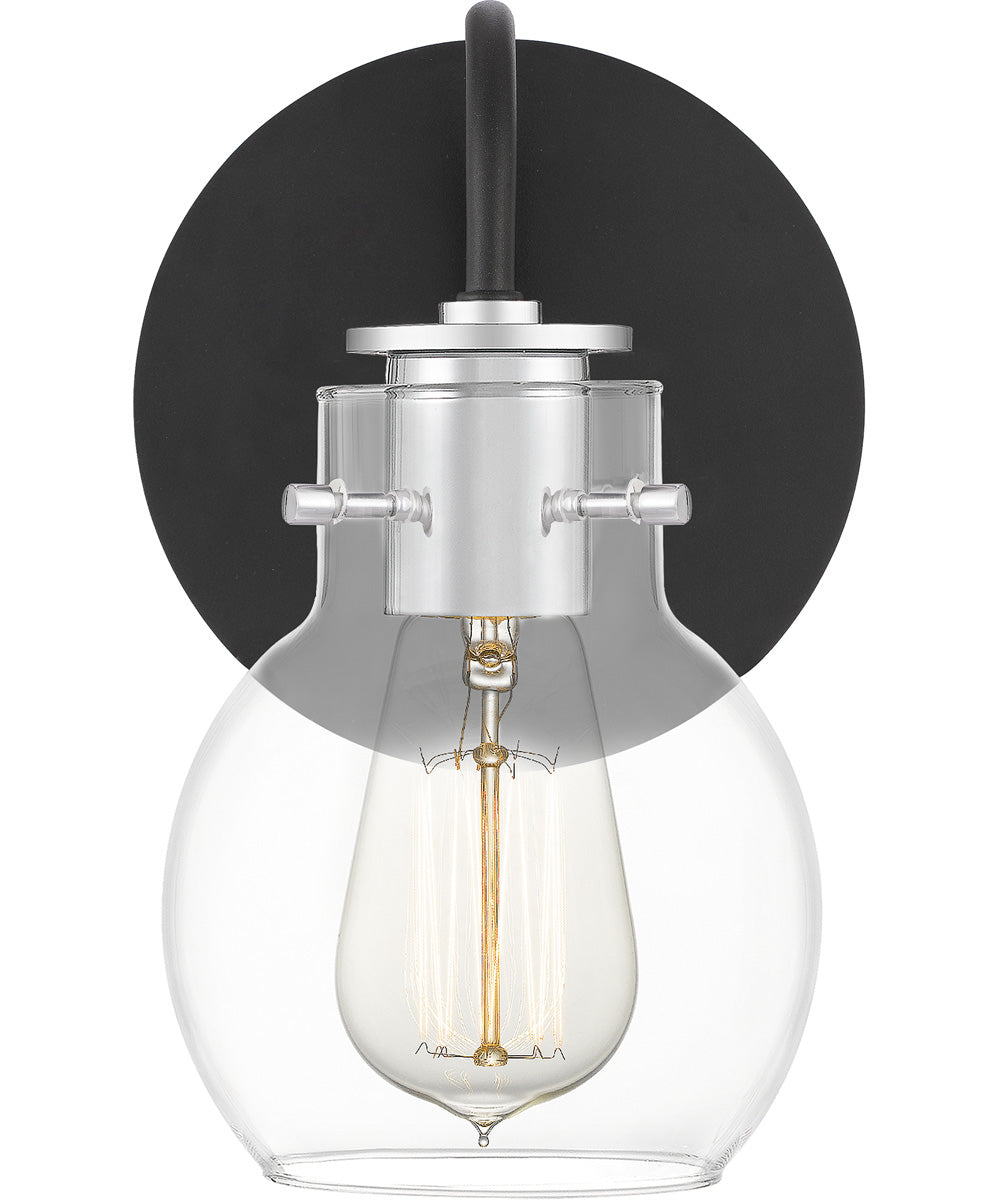 Andrews Small 1-light Wall Sconce Earth Black