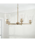 Baker 5-Light Chandelier Aged Brass