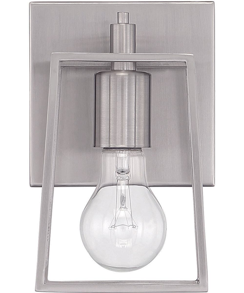 Dunn 1-Light Wall Sconce Brushed Polished Nickel