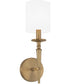 Abbie 1-Light Sconce Aged Brass