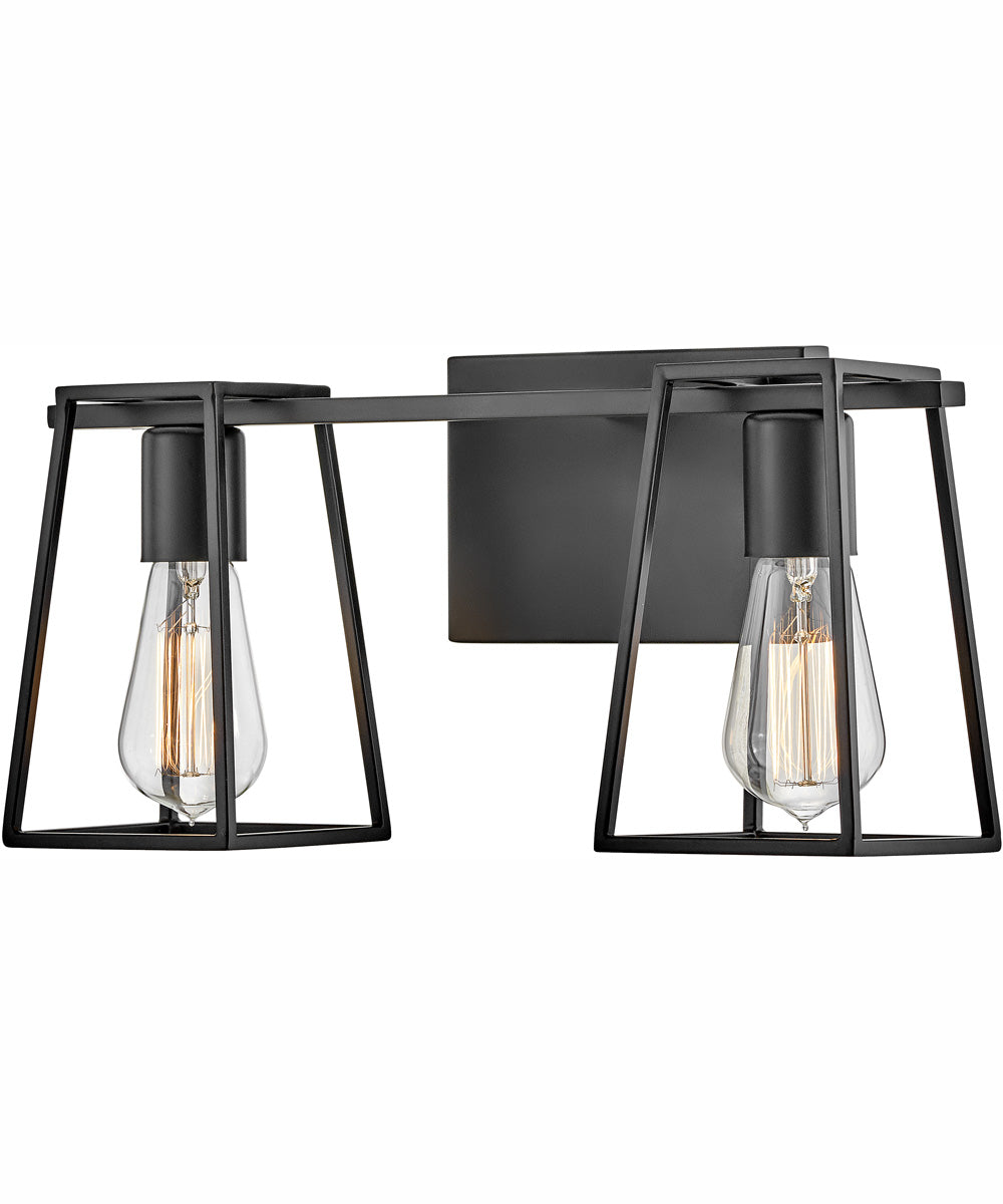 Filmore 2-Light Two Light Vanity in Black