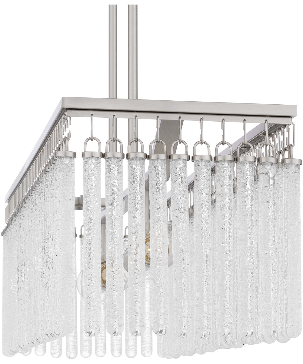 Camilla Medium 4-light Island Light Brushed Nickel