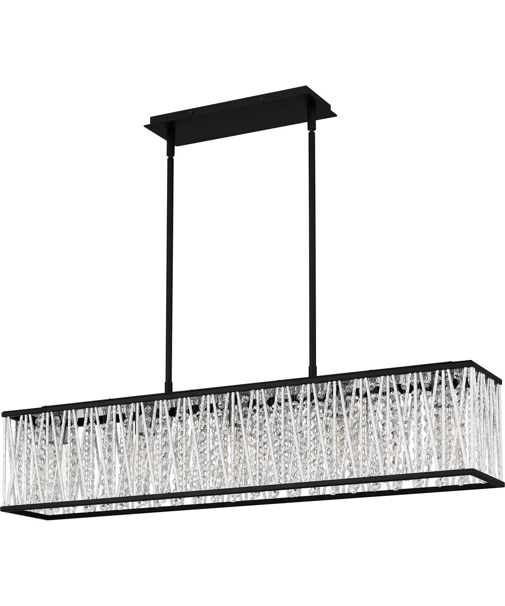 Celeste Medium 5-light Island Light Matte Black