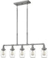Squire 5-light Island Light Galvanized