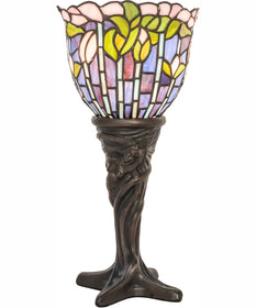 15" High Tiffany Flowering Lotus Mini Lamp