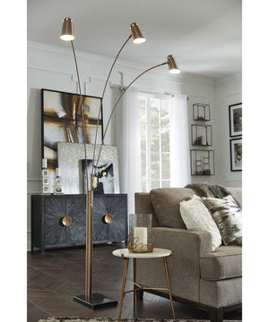 Colldale Metal Arc Lamp (1/CN) Gold/Black