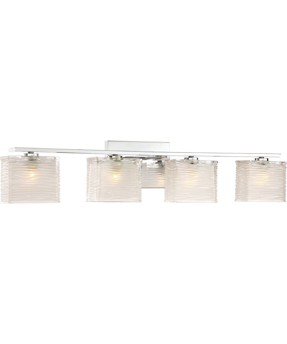 Westcap Extra Large 4-light Bath Light Polished Chrome
