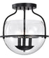 Amado 3-Light Close-to-Ceiling Matte Black