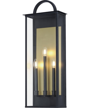 Manchester X-Large 3-Light Outdoor Wall Sconce Black