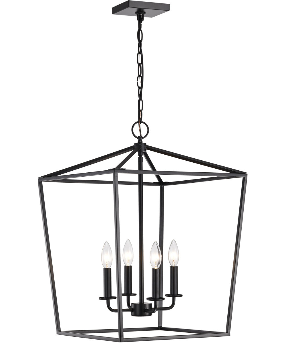 Emma 4-Light Pendant Dark Bronze