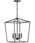 Emma 4-Light Pendant Dark Bronze