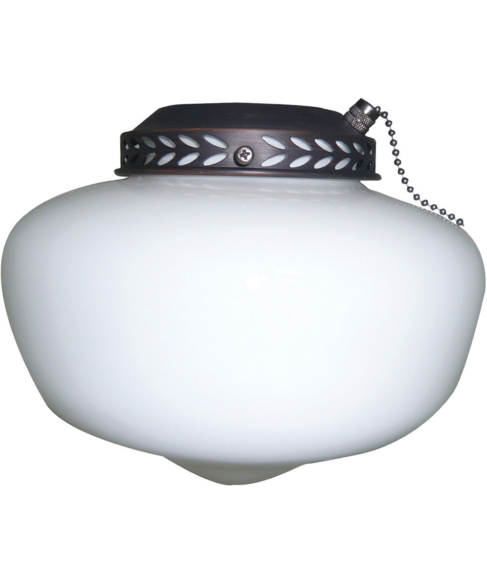 Universal Bowl Light Kit 1-Light LED Fan Light Kit Aged Bronze Brushed
