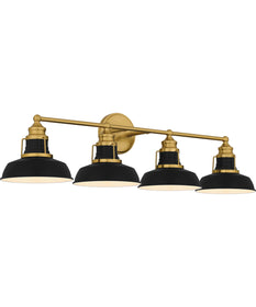 Huxley Extra Large 4-light Bath Light Aged Brass
