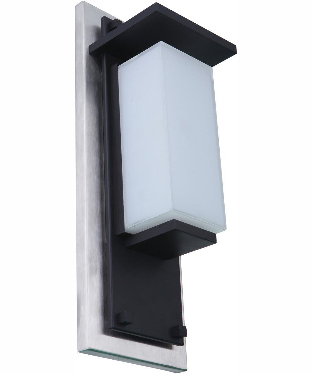 Heights 1-Light Outdoor Wall Lantern Stainless Steel / Midnight