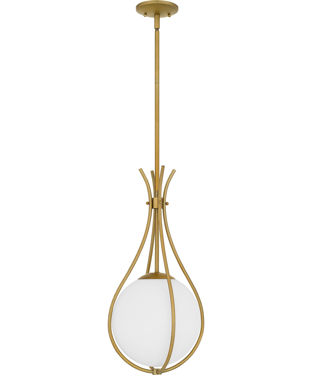 Quoizel Pendant Small 1-light Mini Pendant Aged Brass