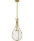 Quoizel Pendant Small 1-light Mini Pendant Aged Brass