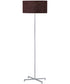 Hemsk 1-Light Floor Lamp Silv/Coffee Laser Cut Shade