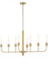 Sheridan 8-light Chandelier Aged Brass