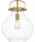Stella Small 1-light Mini Pendant Weathered Brass