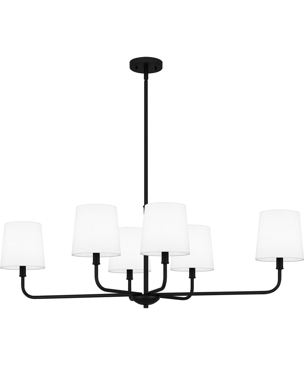 Gallagher Medium 6-light Island Light Matte Black