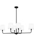 Gallagher Medium 6-light Island Light Matte Black