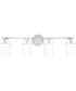Seymour Extra Large 4-light Bath Light Brushed Nickel