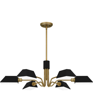 Sienna 6-light Chandelier Aged Brass