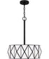 Jakarta 3-light Pendant Matte Black